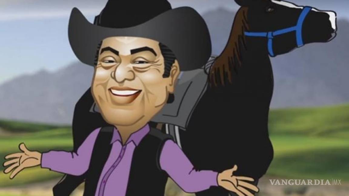 Presume 'El Bronco' en redes sociales caricatura de sus logros