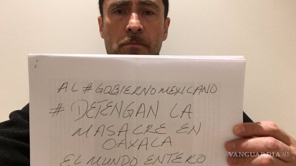 &quot;Detengan la masacre en Oaxaca&quot;, pide Demian Bichir