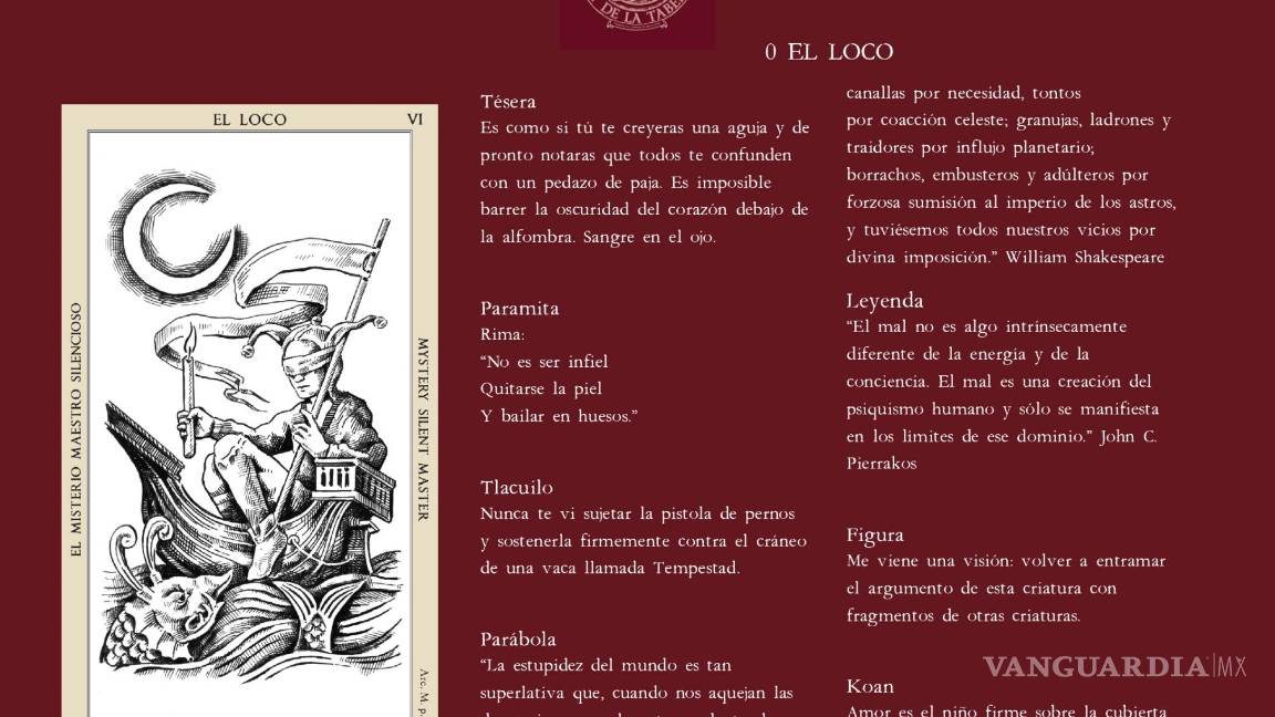 $!Tarot de la taberna: Un salto al vacío que se transfiguró en arte e intuición