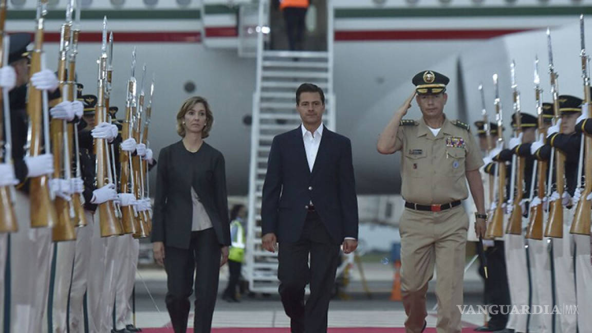 Peña Nieto llega a Colombia para Cumbre de la Alianza del Pacífico