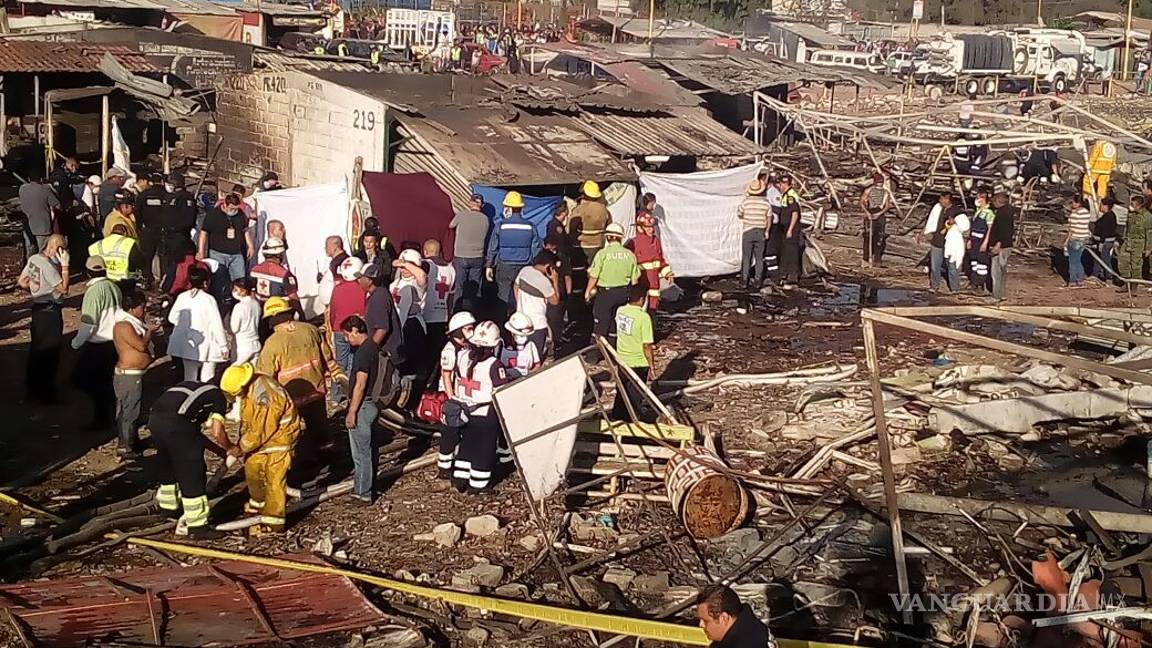 $!Ya son 31 los muertos por explosión en Tultepec