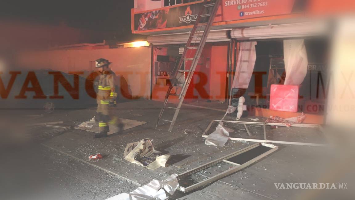 Fuerte explosión en restaurante de Saltillo deja un lesionado