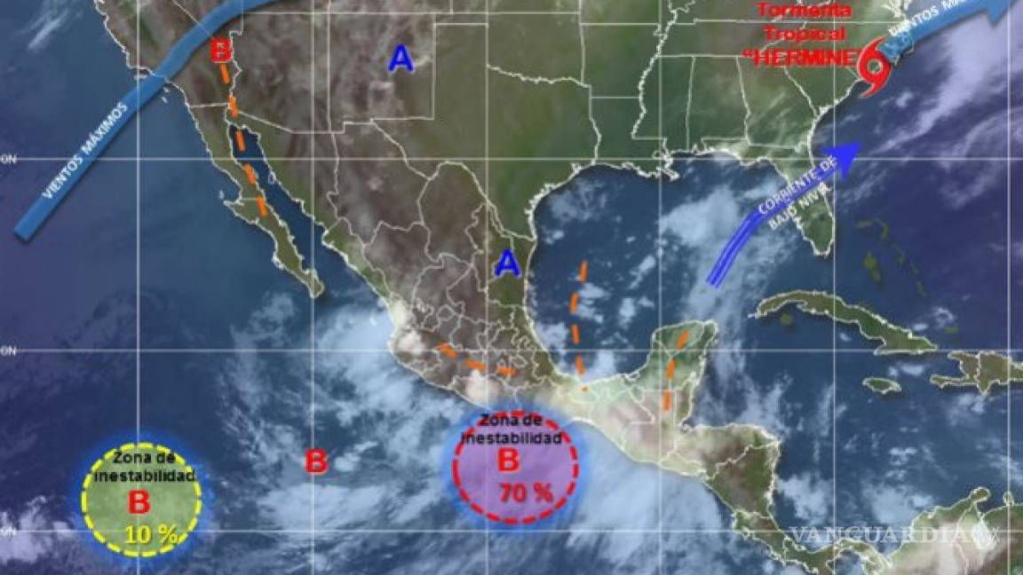 Alertan sobre posible formación de ciclón tropical en el Pacífico
