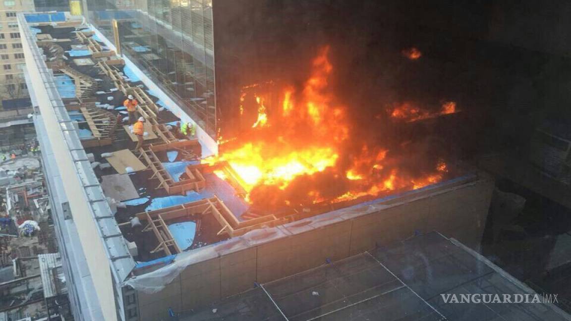 Reportan fuerte incendio en el hospital universitario NYU