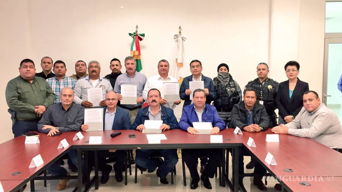 En Coahuila, firman acuerdos para proporcionar seguridad durante El Buen Fin