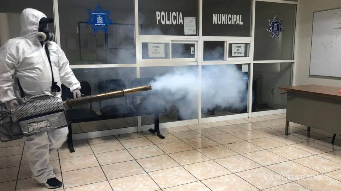 Salud Municipal de Torreón continúa sanitización en espacios públicos