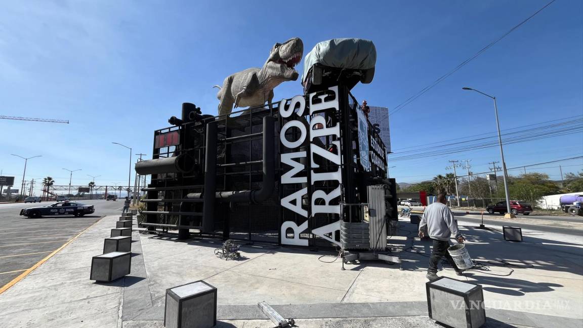 Todo listo para la inauguración de la entrada monumental de Ramos Arizpe