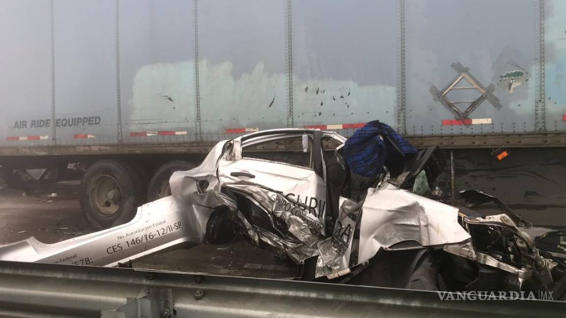 $!Accidentes paralizan la autopista Monterrey-Saltillo