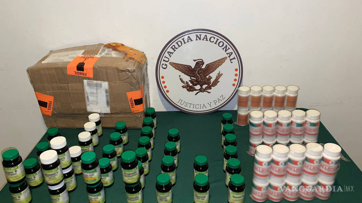 Guardia Nacional asegura cerca de 3 mil tabletas y medicamento sin registro