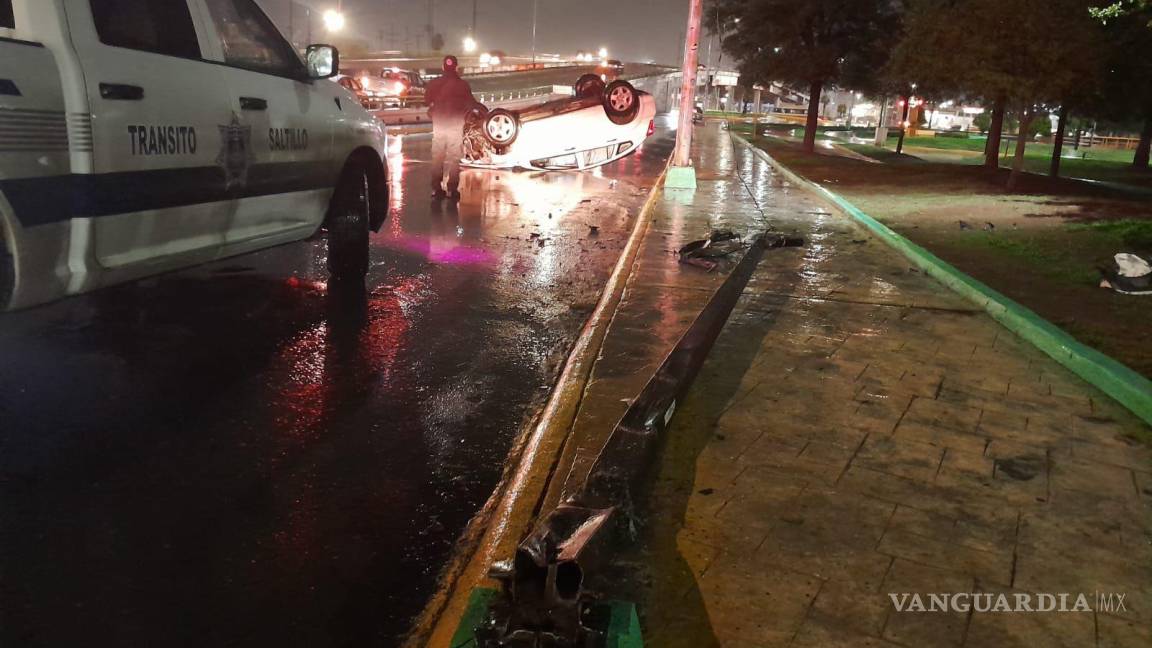 Saldo blanco se reporta tras lluvias en Saltillo; no hay derrumbes pero sí accidentes