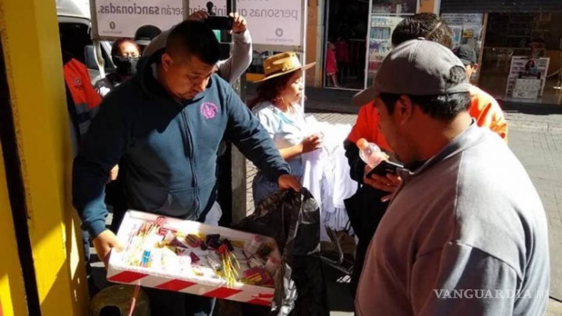 Despliegan operativos contra venta de pirotecnia en Pachuca