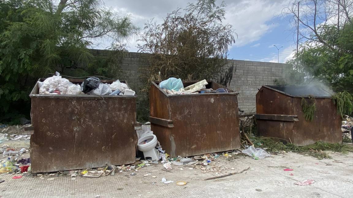 Enfrenta Monclova fuerte problema de limpieza; contenedores están saturados