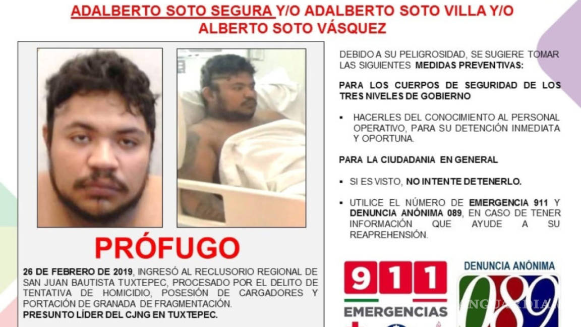 Fue al baño y se les escapó... peligroso líder del Cártel Jalisco Nueva Generación se fuga de hospital en Oaxaca