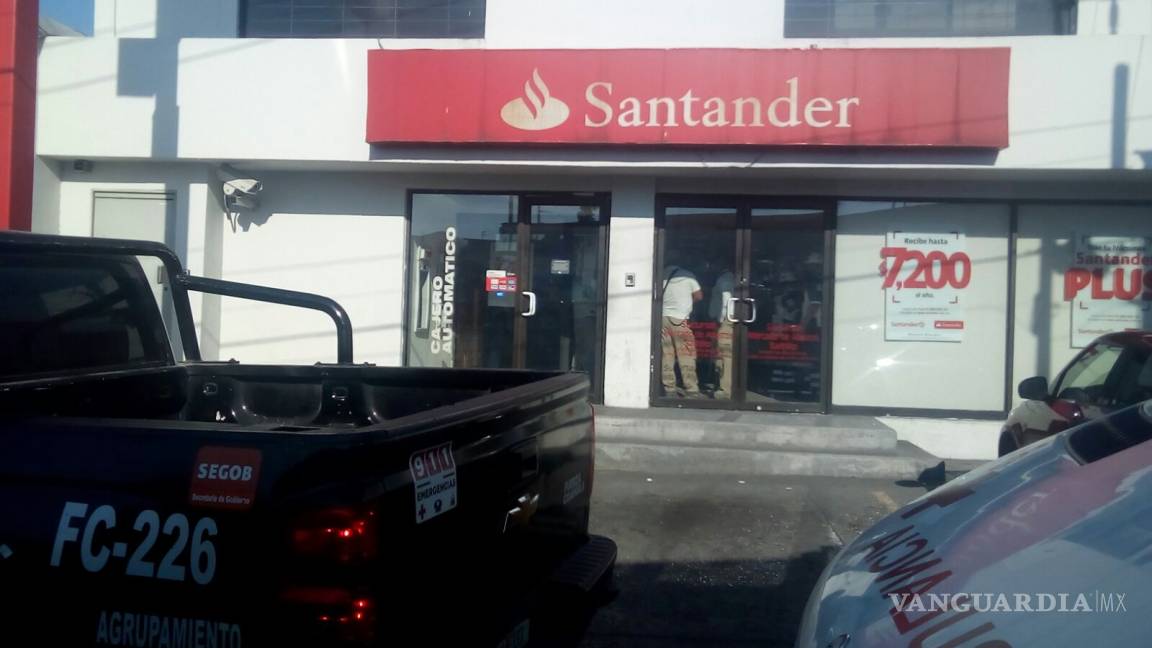 Millonario asalto bancario en Saltillo