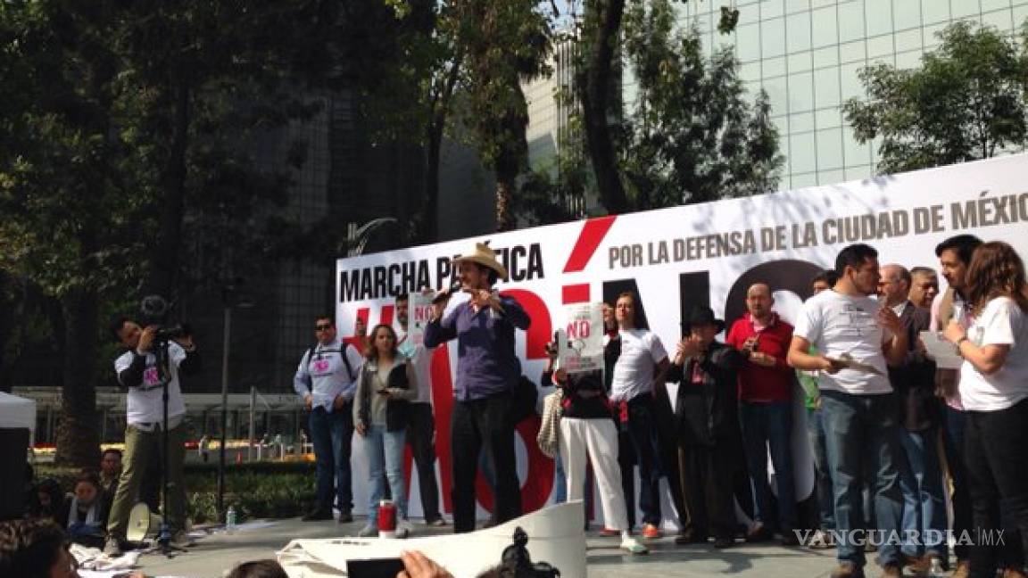 Vecinos se manifiestan en Acueducto contra Corredor Chapultepec