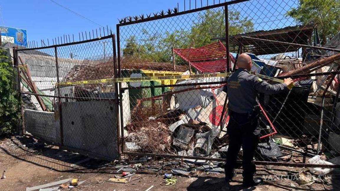 $!El negocio de venta de chatarra fue clausurado.