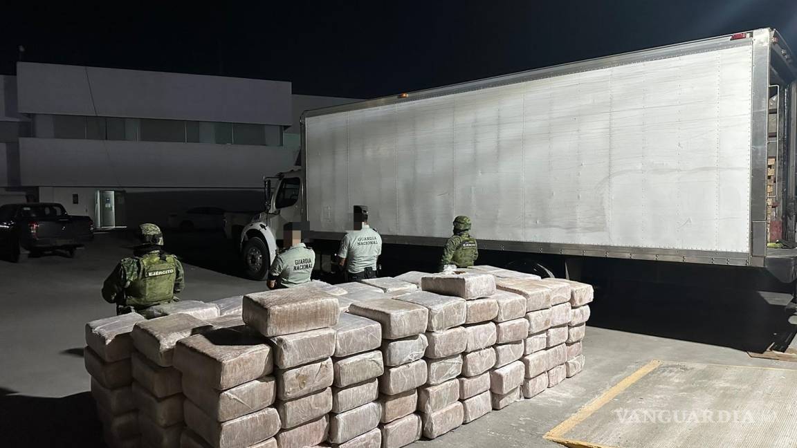 Nuevo León: detienen en carretera Monterrey-Reynosa a hombre con media tonelada de marihuana