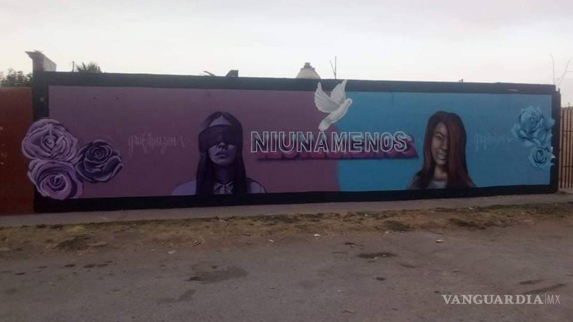 $!Artista saltillense crea mural de Joaquín Cosío; actor presume obra con foto