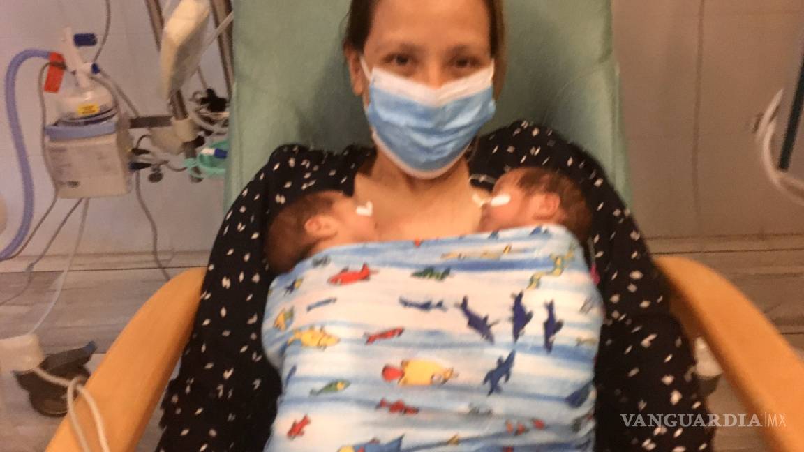 Ingresar al hospital por COVID-19 y despertar tras dar a luz a dos bebés