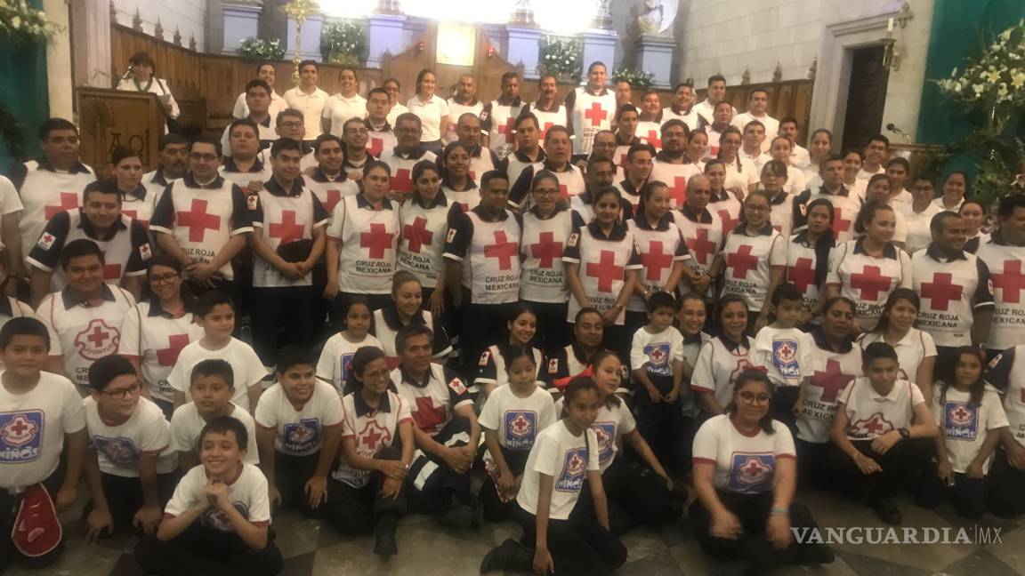 Con una misa en la Catedral de Saltillo, la Cruz Roja celebró el Día del Socorrista