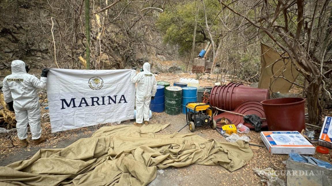 Desmantela Marina narcolaboratorio valuado en 99 mdd en Sinaloa