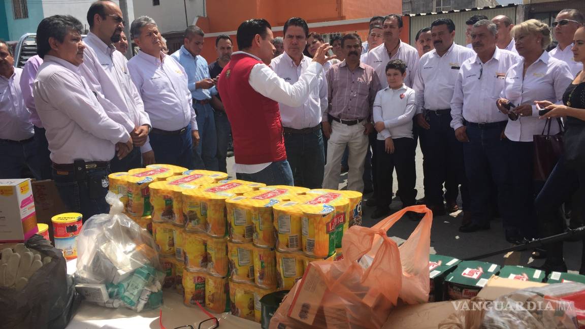 $!Niños saltillenses dan su donativo para damnificados por el terremoto