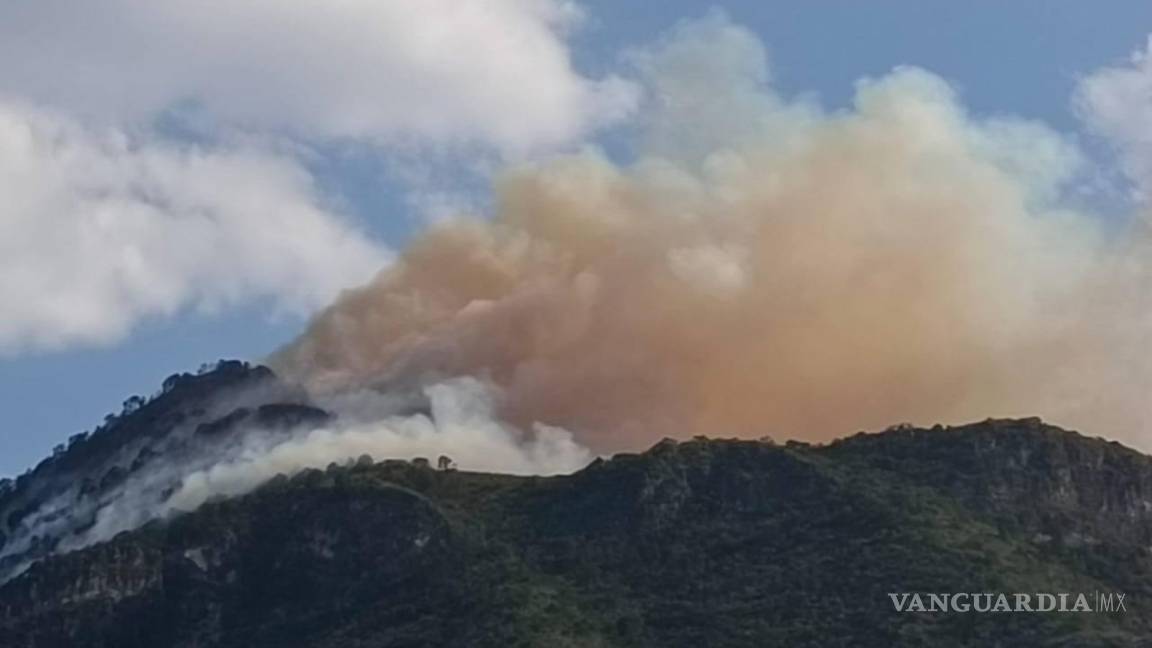Acude Protección Civil de Nuevo León a apoyar en incendio forestal registrado en Ramos Arizpe