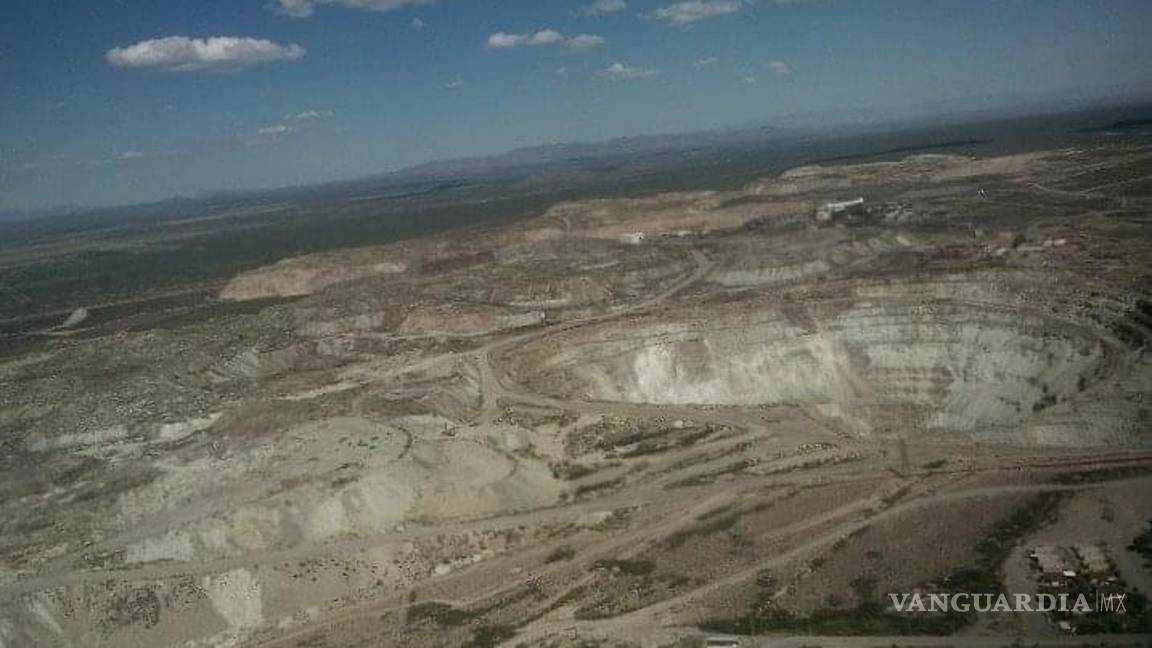 $!Imagen aérea del complejo minero, hace ya algunos años.