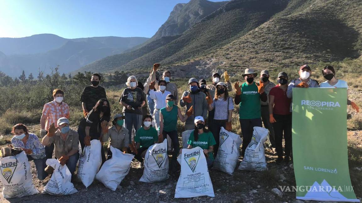 Limpian más 500 kilos de basura del cañón de San Lorenzo en Saltillo