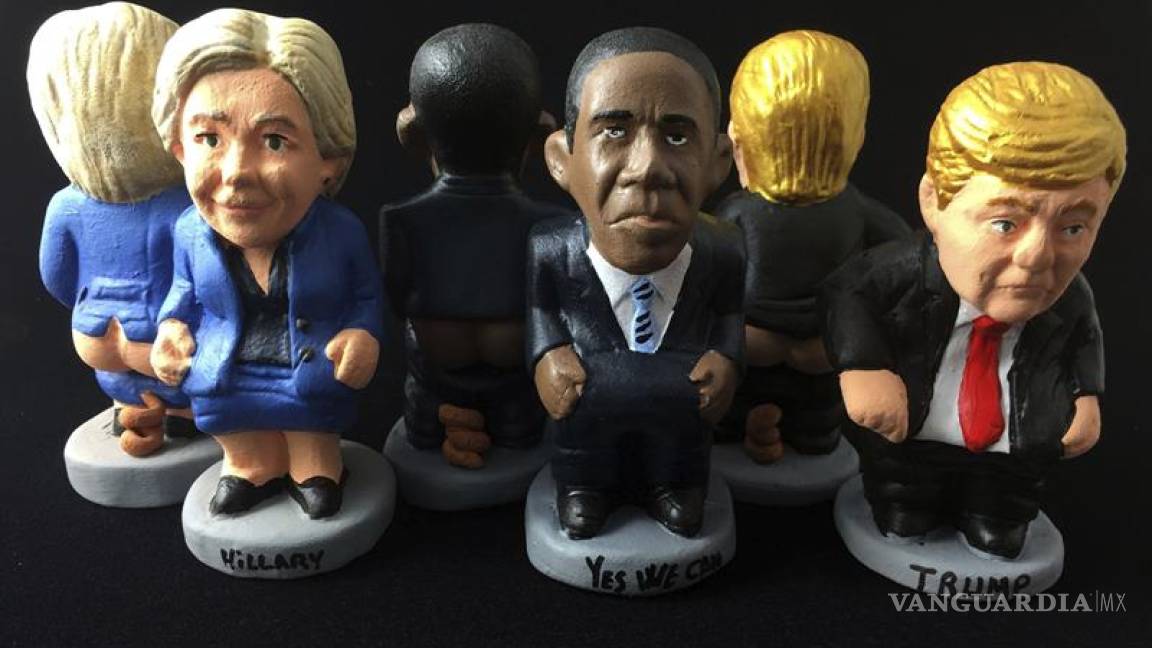 Hillary Clinton y Donald Trump ya tienen su figura de 'caganer'