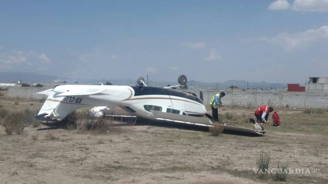Avioneta aterriza de emergencia en fraccionamiento de Pachuca