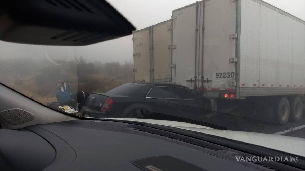 $!Accidentes paralizan la autopista Monterrey-Saltillo