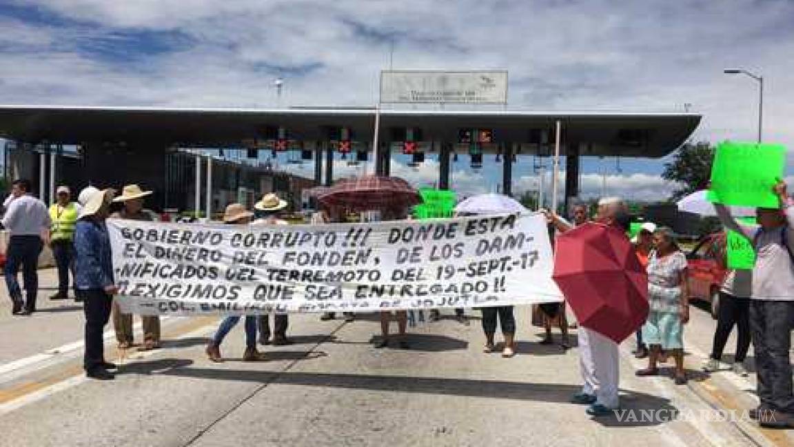 Damnificados de Morelos exigen reconstrucción de sus casas