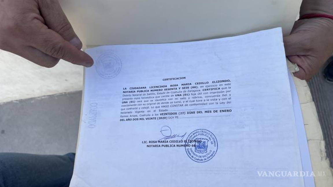 $!Los documentos fueron notariados.