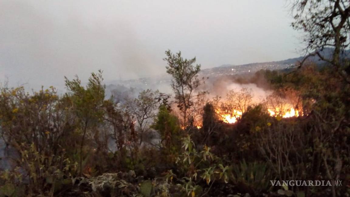 Continúan los incendios en pastizales de Tlalpan, en la CDMX