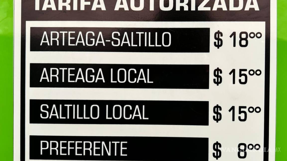 $!¡Ya están listos los nuevos ‘Arteaguenses’! Estos son los horarios de la ruta Arteaga-Saltillo