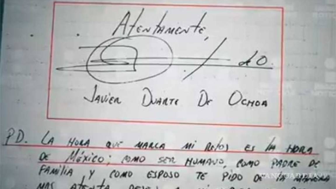 Javier Duarte envió una carta a Imagen TV