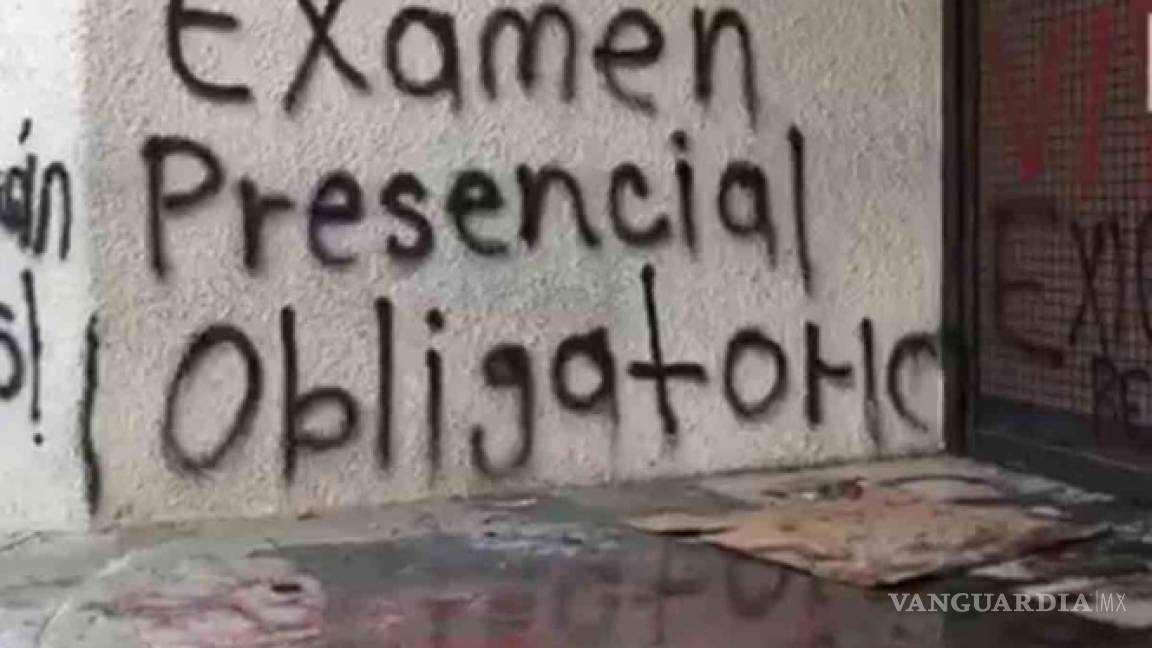Vandalizan instalaciones de SEP en Oaxaca por examen virtual