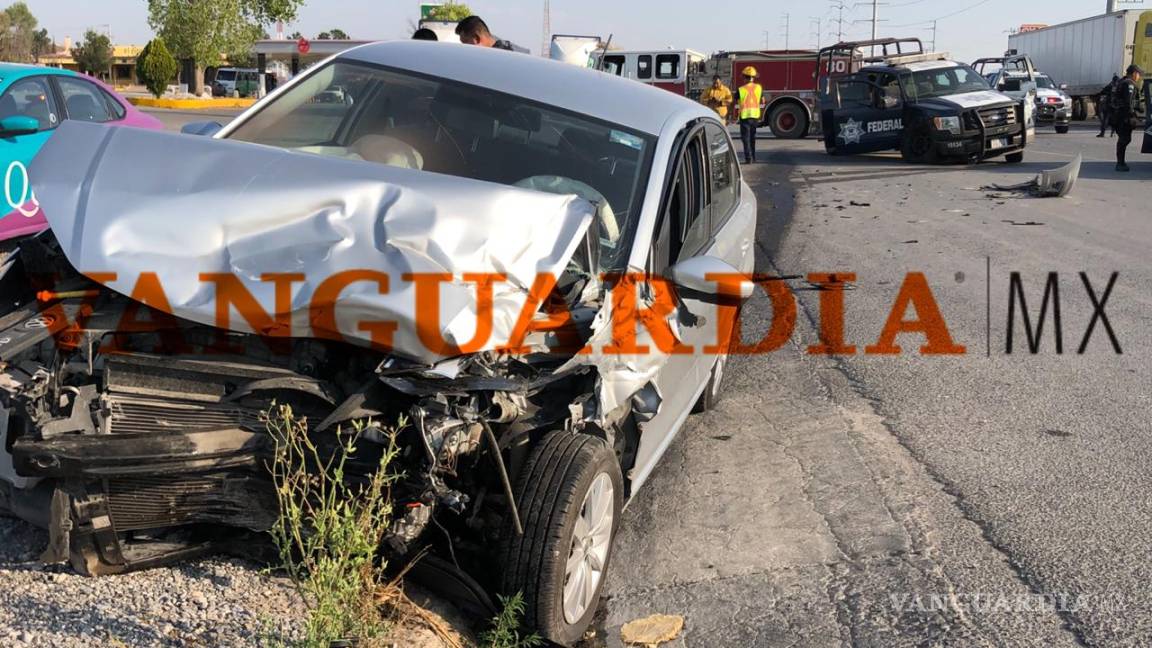 Dos policías heridos de gravedad tras accidente en la carretera Saltillo - Zacatecas