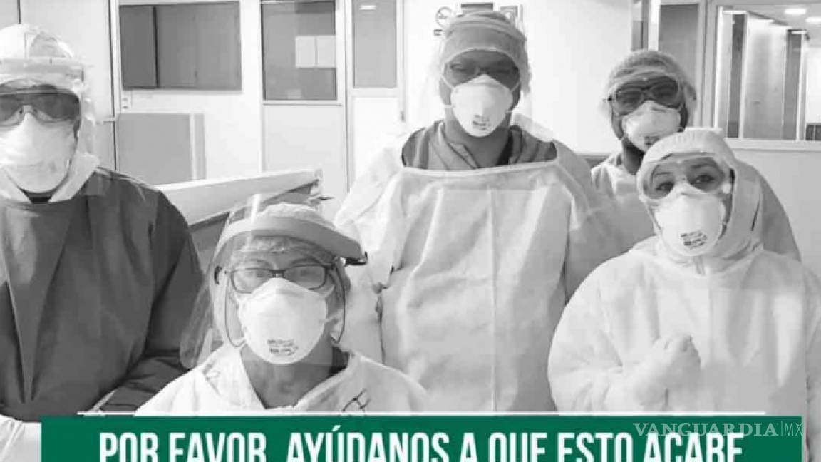 'Vivimos una guerra dolorosa y cruel contra COVID-19', dicen médicos y enfermeras
