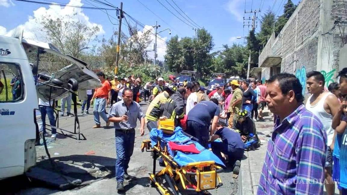 Aumentan a 15 los heridos por choque en la Xochimilco-Topilejo