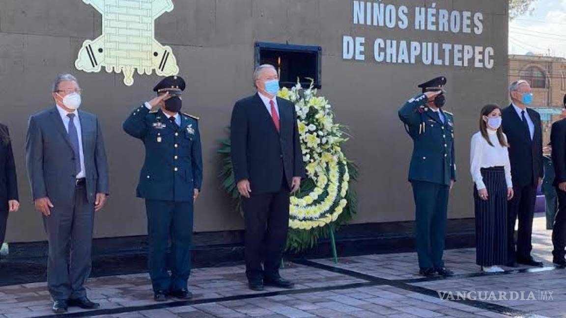 Conmemoran la Gesta Heroica de los Niños Héroes de Chapultepec en Saltillo