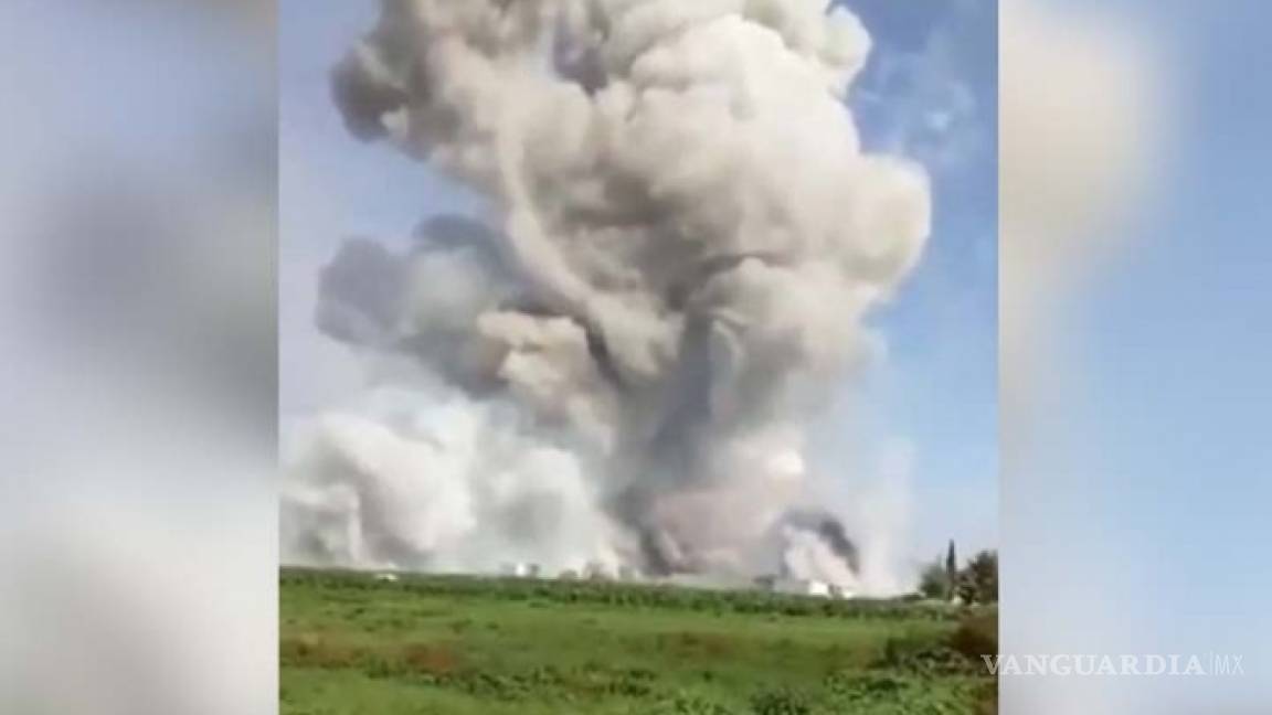 Momento exacto de la explosión en Tultepec [VIDEO]