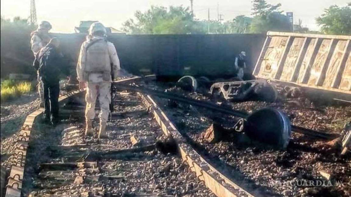 Descarrila tren de carga en Sonora por robo de acero