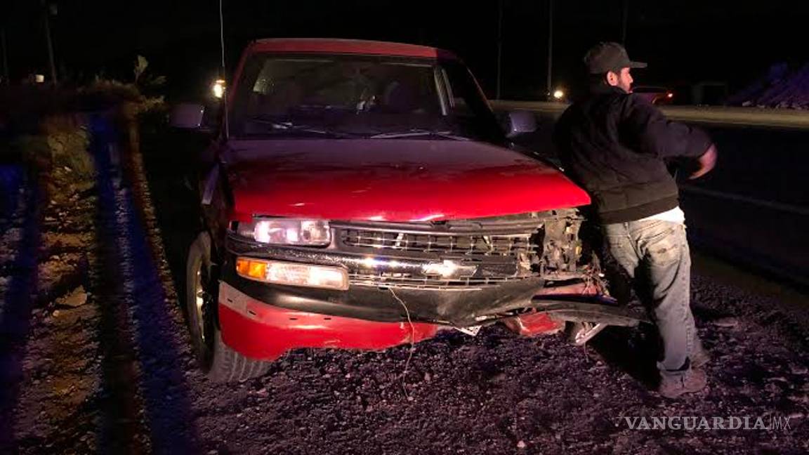 $!Conductor ebrio causa accidente en la carretera a Zacatecas