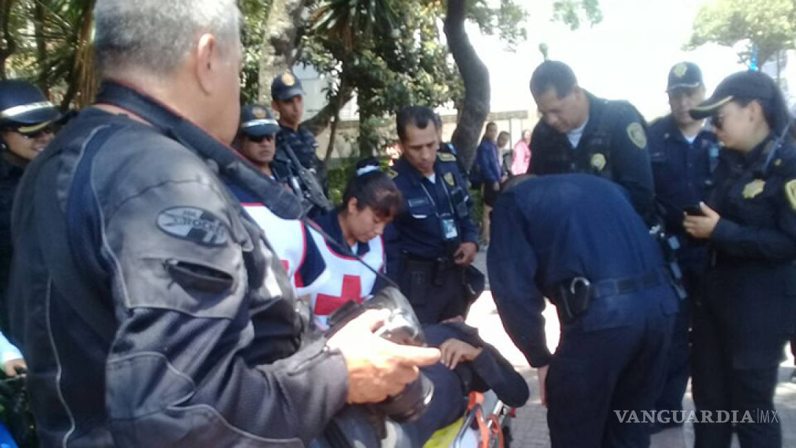 Policías resultan lesionados al detener riña entre estudiantes en la Cuauhtémoc