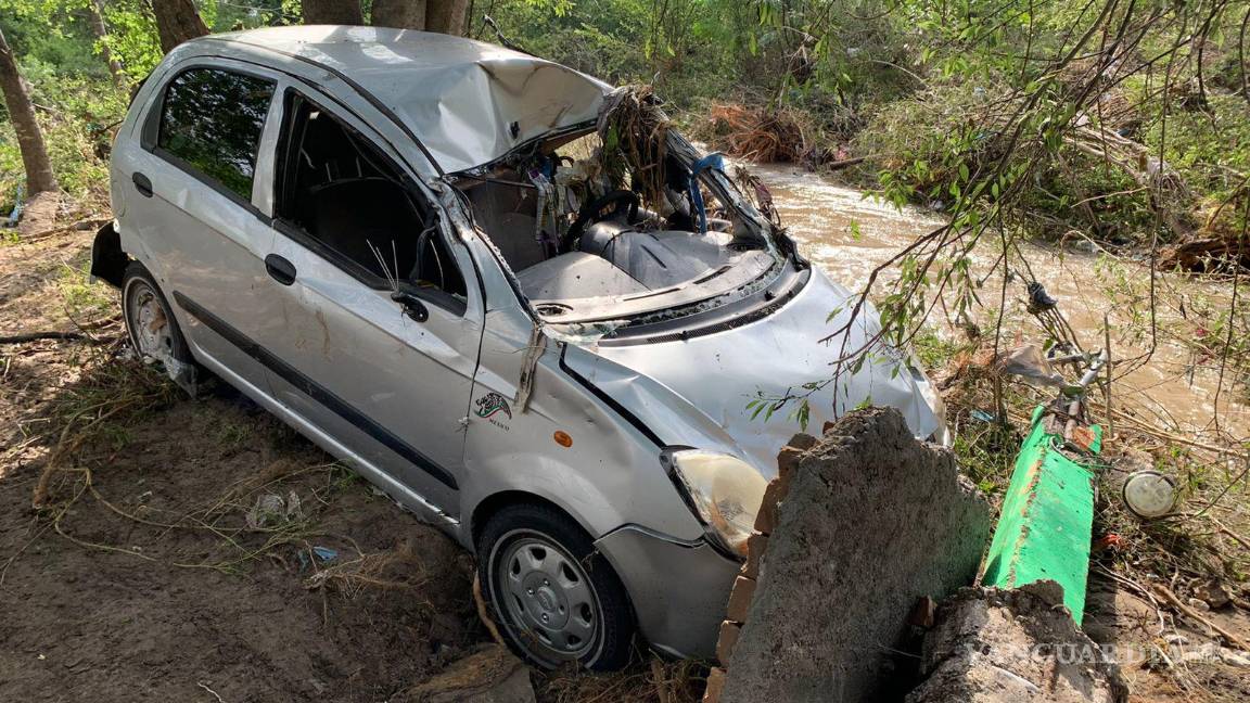 $!Tras fuertes lluvias se registraron desbordes de arroyos en la Región Carbonífera de Coahuila, donde el municipio de Múzquiz quedó prácticamente bajo el agua