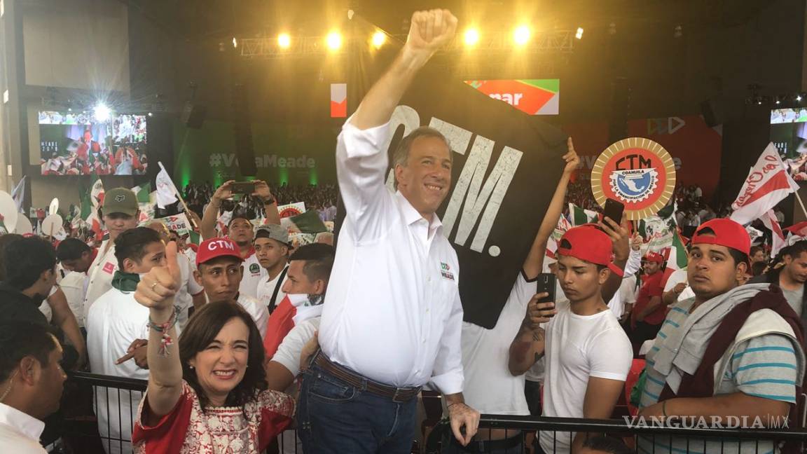 $!Meade se compromete a reforzar la seguridad de México durante cierre de campaña en Saltillo