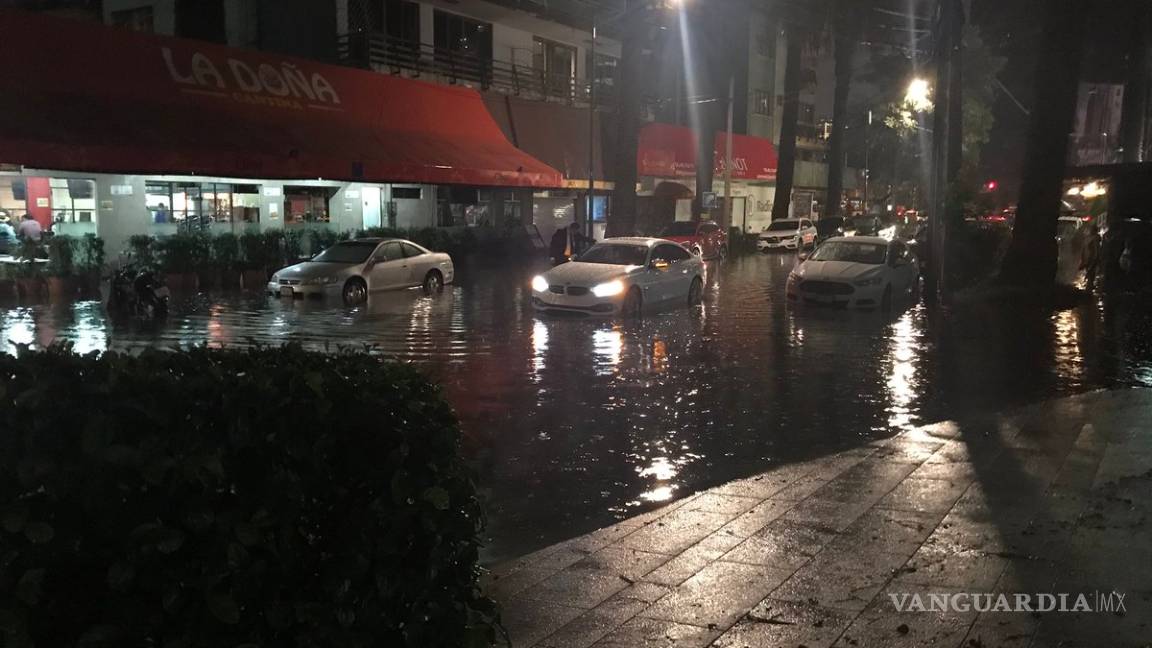 $!Lluvia intensa en CDMX causa anegación y encharcamientos
