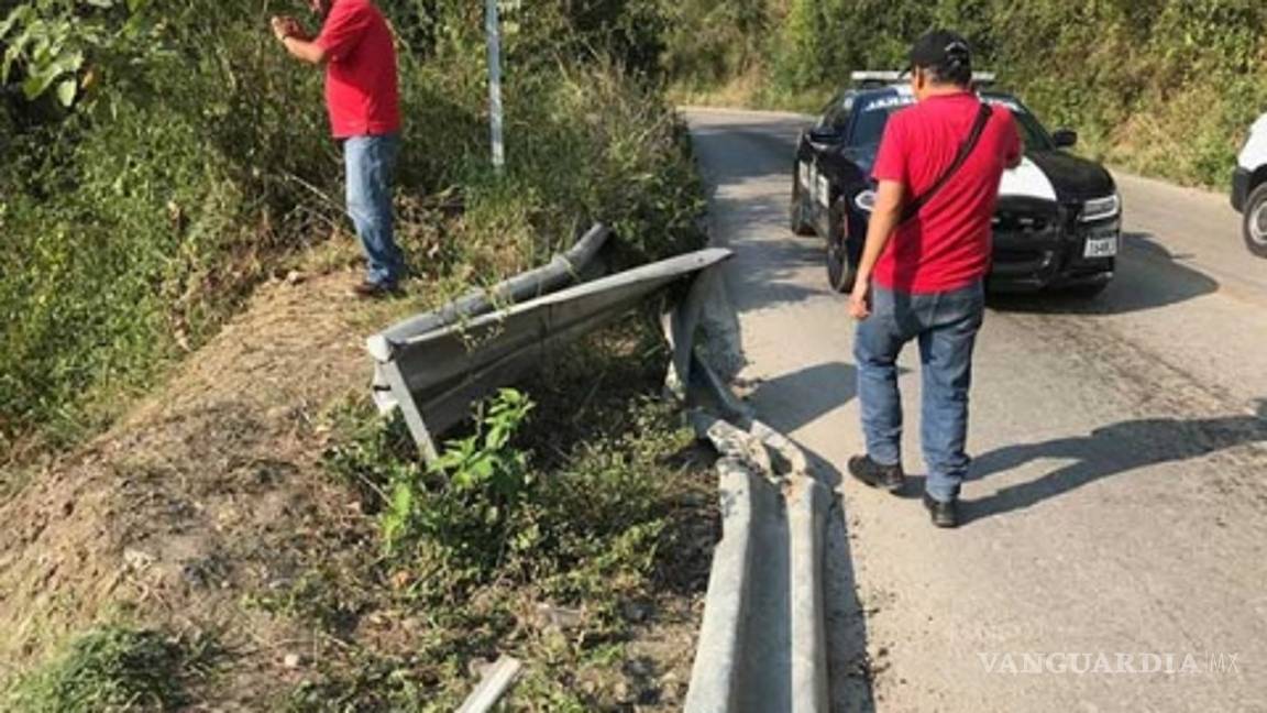 $!Caravana de AMLO sufre accidente en carretera de SLP